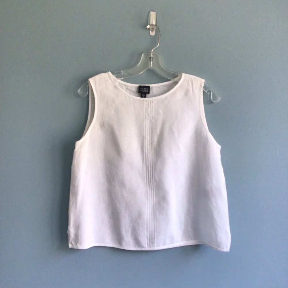 Eileen Fisher Irish Linen Crop Top